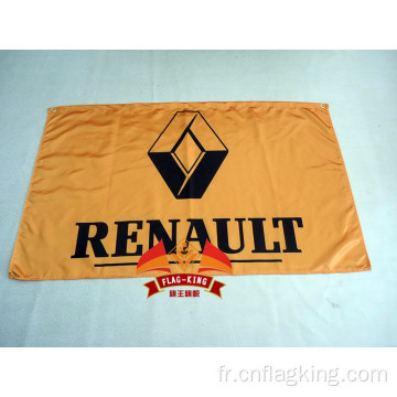 Drapeau Renault 90X150CM Drapeau 100% polyester Bannière Renault